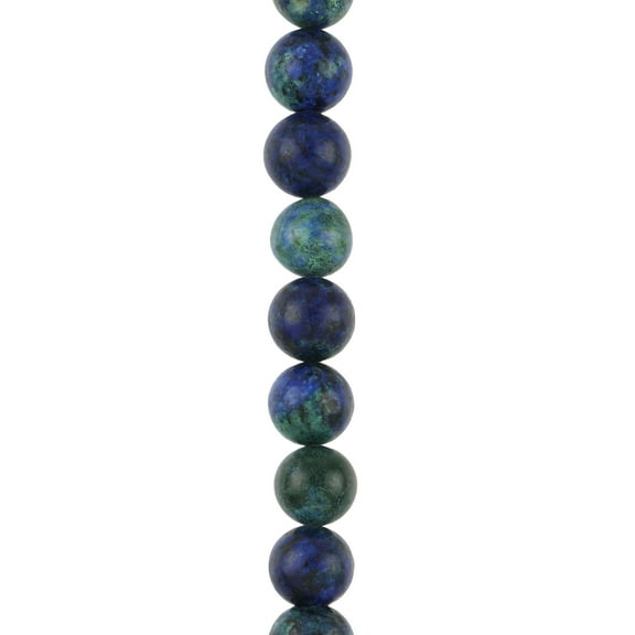 12 Pack: Chrysocolla Round Beads - 10mm by Bead Landing