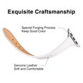 thumbnail image 3 of Stiroll Correas De Cuero Delgadas Compatibles Con Apple Watch Band 49 Mm, 46 Mm, 45 Mm, 44 Mm, 42 Mm (Serie 3 2 1) Pulsera Delgada De Cuero De Grano Superior Para Iwatch Ultra Se Series 10/9/8/7/6/5/4, 3 of 5