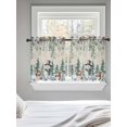 thumbnail image 5 of Sage Green Christmas Tier Curtains 36 Inch Length,Sheer Curtains for Bedroom Living Room Window Snowman Xmas Tree Snowflake Elk Rustic Kitchen Curtains Small Half Window Drapes 27.5"x36" 2 Panels, 5 of 7