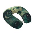 thumbnail image 2 of KLL Eyes Watching In The Dark Pattern Memory Foam Cervical Neck Pillow Versatile U-Shaped Pillows for Home/Office/Camping/Travelling/Soft Washable Cover, 2 of 8