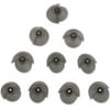 MEDca Hearing Aid Standard Receiver Tulip Domes Compatible for BTE Hearing Amplifiers (10) Dark Grey