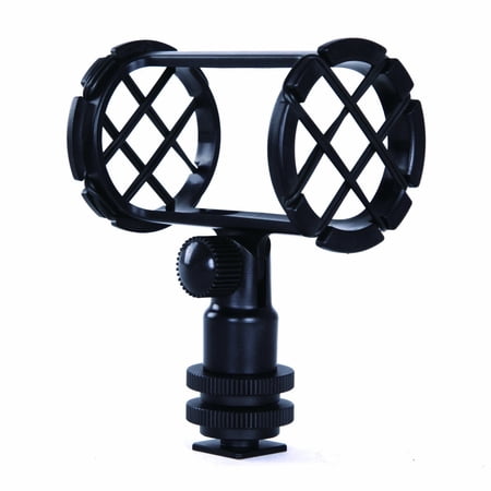 Movo SMM1 Camera Shoe Shockmount for Shotgun Microphones 19-25mm in Diameter (Including Rode NTG-1 NTG-2 Sennheiser MKE-600)