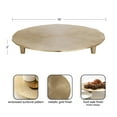 thumbnail image 6 of Kate and Laurel Sancia Decorative Round Embossed Metal Tray with Feet, 16 Inch Diameter, Gold, Modern Circle Footed Coffee Table Tray for Use as Kitchen Counter Display or Living Room Decor Accent, 6 of 10