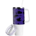 thumbnail image 2 of SKYSONIC 40 oz Black Cat Tumbler With Lid And Straw Travel Coffee Mug Stainless Steel Insulated Thermal Tumblers Cup, 2 of 7