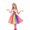 Multicolor, variant on NordicNest Kids's Lollipop Rainbow Dress Candy Rainbow Carnival Dance Dress for Party Permance