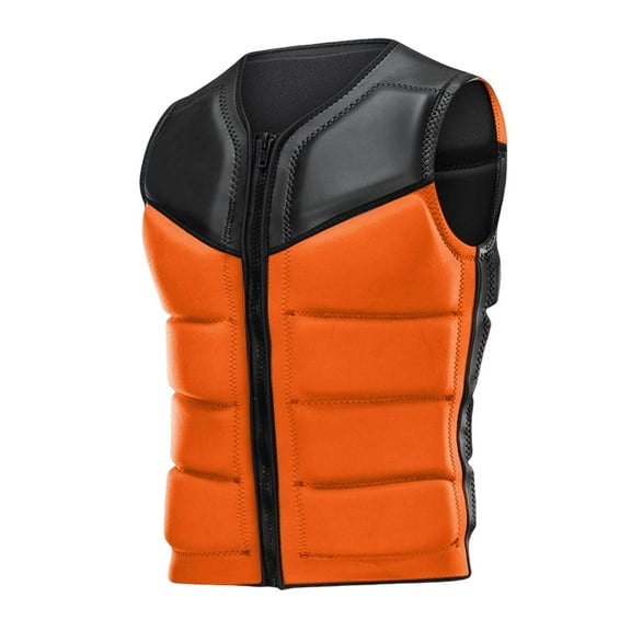 Chaleco salvavidas de flotación Kayak Deportes acuáticos Flotante Adultos Niños Kayak Vela Naranja