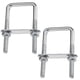 thumbnail image 1 of Square U-bolts U-bolts, 70 X 110 Mm Stainless Steel U-bolts, M8 U-bolt With Nut Frame Plate And Washer, M8 U-bolt For Fastening Boards And Pipes (70 X, 1 of 5
