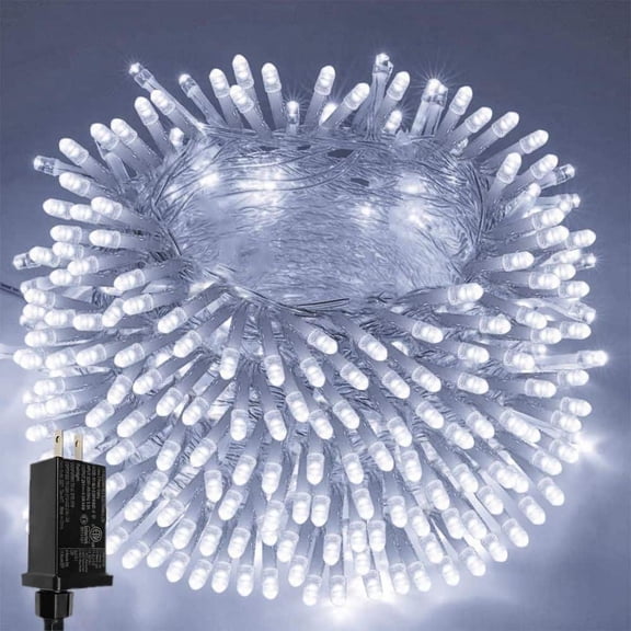 66 ft. Cool White String Lights Outdoor/Indoor, 200 LED Christmas Lights