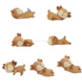 thumbnail image 1 of 7 Uds Adornos de Cervatillo Silicona Kawaii Dormir Animal Bebé Decoraciones Juguetes, 1 of 9