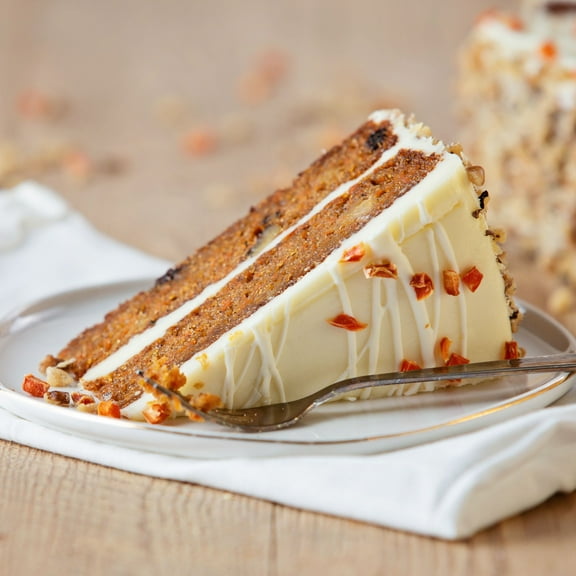 Sweet Street, 14 Slice 9 Inch Scored Carrot Cake, 4.5 lb. (4 Count)