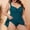 01 Army Green, variant on Hicidod Women's One-Piece Swimsuits Plus Size Tummy Control Bathing Suit Fashion Solid Quick Dry Comfortable 2025 Swim Dress