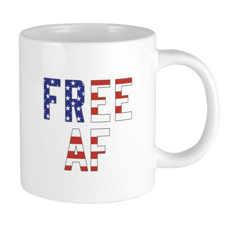 

CafePress - Free AF - 20 oz Ceramic Mega Mug