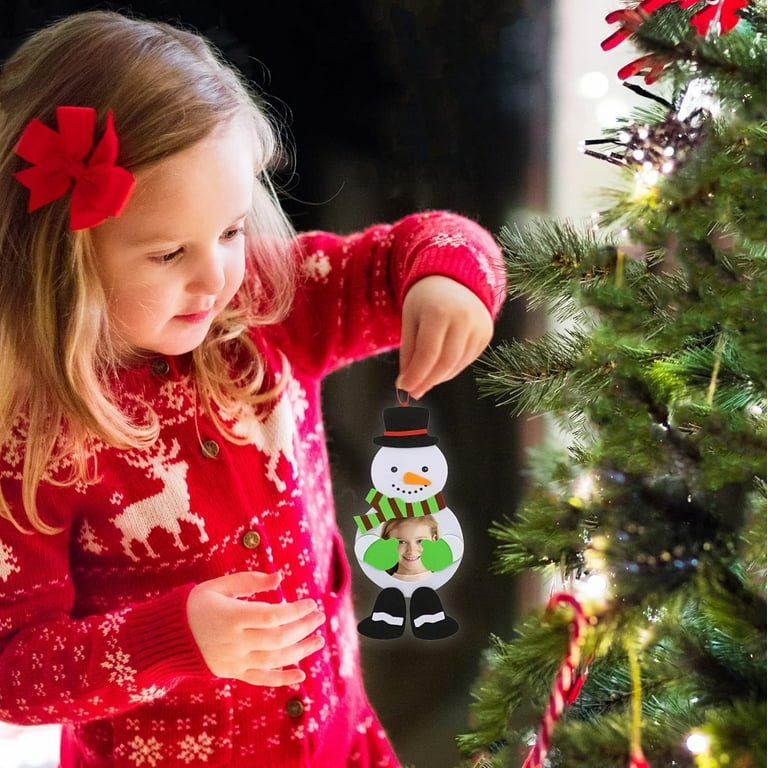 4E's Novelty Foam Kids Christmas Picture Frame Ornament Craft (12
