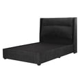 thumbnail image 1 of Box Base Cama Matrimonial + Cabecera Becca Gris Carbón, 1 of 8