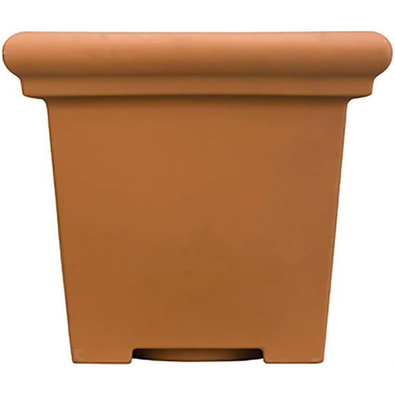 The HC Companies Terrazzo Square Planter, Terra Cotta - 20"