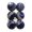 Dark Blue, variant on 6 Pack 3.15" Christmas Satin Silk Ball Ornaments, Sequin Shiny Baubles with Hooks and Strings for Xmas Tree Decor, Colorful Foam Balls for Wedding Party Indoor Outdoor Use, Dark Blue