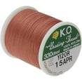 thumbnail image 2 of KO Nylon Beading Thread, Apricot Color, Japanese Pre-Waxed 100% Nylon, 330TEX, Tangle Resistant Knotting Cords, 50m /55 yds Spool, Use for Seed Bead Projects, Loom Work & Bead Weaving, 2 of 6