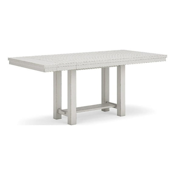 Pemberly Row Antique White Counter Height Dining Extension Table