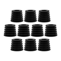 FRCOLOR  10 Pcs Bottle Plug Silicone Wine Stoppers for Bottles Resealable Sealing Black
