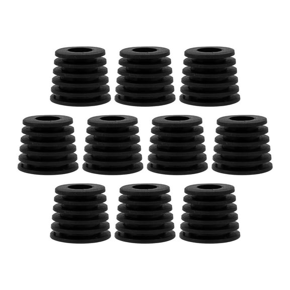 FRCOLOR  10 Pcs Bottle Plug Silicone Wine Stoppers for Bottles Resealable Sealing Black