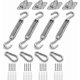 thumbnail image 1 of Sun Shade Sail Fixing Kit, Stainless Steel Sun Shade Sail Fastening Kit For Triangle And Square Rectangle Sun Shade Sail Fixing Accessories 5mm, 1 of 5