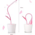 thumbnail image 2 of Lámpara de escritorio rosa con iluminación omnidireccional de 360°, modelo DL01 con temporizador de apagado automático y tecnología de carga USB, perfecta para proteger los ojos y decorar el, 2 of 8