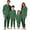 Green, variant on QTSHPN Christmas Family Pajamas Matching Set Hooded Zip up Festive Holiday Outfits Cozy Loungewear for Parents and Kids Pajamas