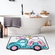 thumbnail image 1 of Alfombra de baño con diseño de conejo de Pascua | Suave y absorbente alfombra de piel sintética | Decoración antideslizante para el baño para niños y adultos | Decoración de Pascua y regalo para el, 1 of 5