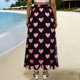 thumbnail image 5 of Faldas de Mujer Midi Moda de Gasa Impresa Midi Falda para las Mujeres, Falda de Verano Casual con Ajuste Cómodo Suelto, 5 of 7
