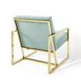thumbnail image 5 of Modway Inspire Channel Performance Velvet Tufted Arm Chair in Mint, 5 of 8