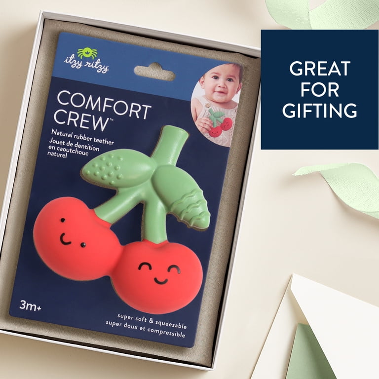 Itzy Ritzy Comfort Crew Cherries Natural Rubber Teether photo 6