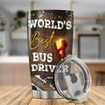 thumbnail image 5 of School Bus Driver Coffee Tumbler Travel Mug With Lid Appreciation Gifts For Men Coworkers Boys Insulated Cup Oz Inspirational Quotes Vacuum Stainless Steel Tumblers Hot And Cold, 5 of 7