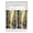 Brown, variant on Tier Curtains 45 Inches Long, Golden Forest Deer Window Treatment Curtain Drapes, Fantasy Vintage Nature Scenery Window Half Privacy Curtains for Bedroom Bathroom, 42"x45", 2 Panels
