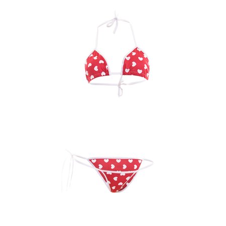 

Women Lingerie Sets Sexy Personality Little Love Printed Bikini Sexy Underwear Bralette Brief Brassiere Panty Comfortable Seamless Lingerie Set Female Intimates