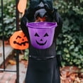 thumbnail image 4 of BNNG Halloween Trick or Treat Pumpkin Bucket, Jack O Lantern Candy Basket and Buckets for Trick or Treating, Orange Halloween Pails with Handle for Kids Party Favors Supplies Props, 4 of 5