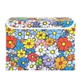 thumbnail image 7 of Yayeee Collapsible Cube Storage Bin with Lid Fabric Closet Decorative Basket with Handles, Floral Fiesta, 7 of 7