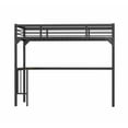 thumbnail image 4 of CITYLE Twin Metal Loft Bed with Desk, Ladder, and Guardrails, Twin Loft Bed for Kids, Teens, Adults | Sturdy and Durable | Space-Saving Design | No Box Spring Needed | Black, 4 of 8