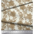 thumbnail image 2 of Soimoi polyester Crepe Fabric Leaves & Floral Artistic Decor Fabric Printed Yard 52 Inch Wide, 2 of 5