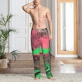 thumbnail image 6 of Lsque Neon Desert Moon Print Men's Pajama Pants, Lounge Pant - Comfortable Home Wear,Elastic Waistband, Stylish Design-Medium, 6 of 9
