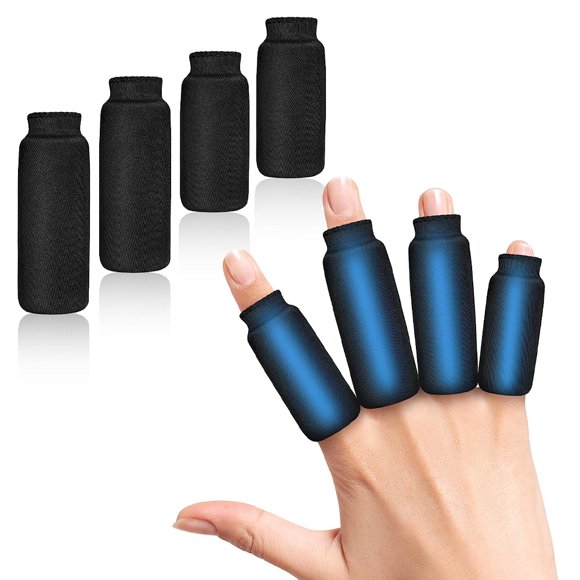 Finger Ice Sleeves 4 Ice Packs For Fingers, Thumbs & Toes Hot Cold Care For Arthritis, Tendinitis, Trigger Finger And Swollen Finger - Mother's Day Gift