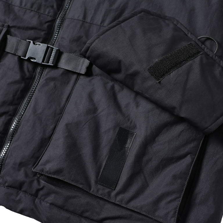 Niepce Inc Japanese Streetwear Black Kanji Coat Winter Men Niepce Inc Japanese Streetwear Black Kanji Coat Winter Men