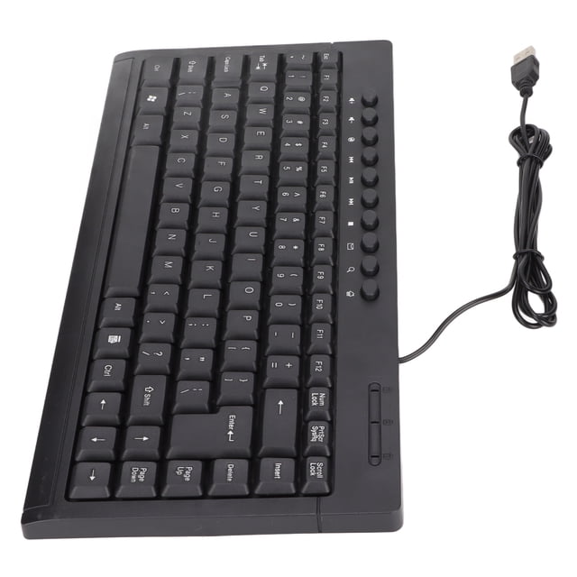 LAFGUR USB Keyboard,Mini Keyboard Home Office Desktop Computer Laptop 95 Keys Black Mini Wired USB Single Small Keyboard,Computer Keyboard