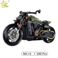 thumbnail image 1 of HUIQIBAO 1:8 Classic Motorbike Building Blocks High-tech Model Moto City Racer Bricks Toy for Kid Boy Children Adult MOC Car Set, 1 of 7