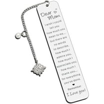 Mothers Day Gift for Mom Bookmark for Women Gift from Son Daughter Birthday Valentines Day Christmas Stocking Stuffer Gifts for Mother Mommy Grandma from Teens Kids I Love You Mom Book Lovers Gift