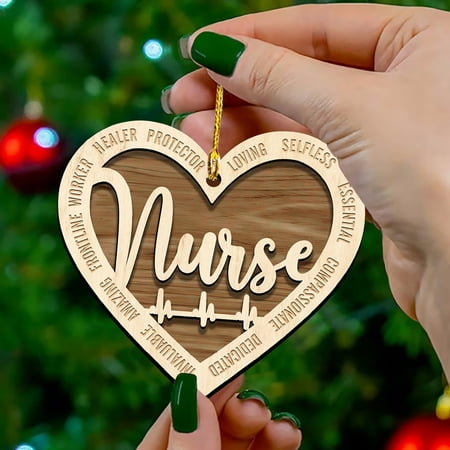

CHMORA Nurse s Day Selfless Dedication Creative Love Pendant Home Decoration Wooden Wooden Pendant