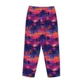 thumbnail image 5 of Xecao Retro Palms Women's Straight Lounge Pajama Pants: The Epitome of Relaxed Sleepwear, 5 of 9