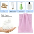 thumbnail image 4 of Hand towel set of 2 patterned cotton bathroom soft decorative towel for face wash - pink, 4 of 5