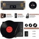 thumbnail image 3 of Tocadiscos de vinilo 3 velocidades Bluetooth, portátil, estilo maleta, con altavoces incorporados, salida RCA, AUX y jack. Vintage, 3 of 3