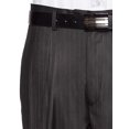 thumbnail image 2 of Giovanni Uomo Mens Pleated Front Pin Striped Dress Pants 44MediumCharcoal, 2 of 4