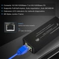 thumbnail image 4 of Mini Gigabit Fiber Media Converter 1000Mbps Ethernet with 1310nm Single Mode 20km SFP Module and Type-C Input EU PLUG, 4 of 5
